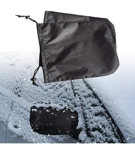 Housse Rétroviseur Anti-neige Et Gel - Taille Universelle, Facile à Poser (paire De 2)