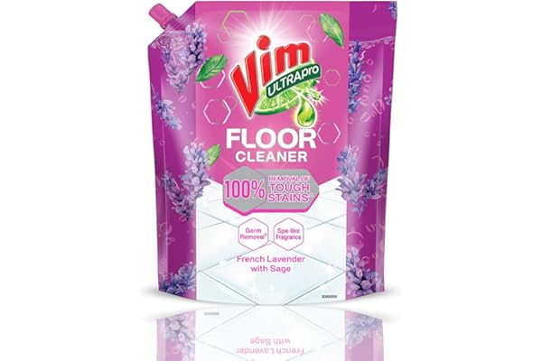 Vim Floor Cleaner: 1.8L French Lavender with Sage 100% Removal of stains for complete clean floors & long lasting fragrance