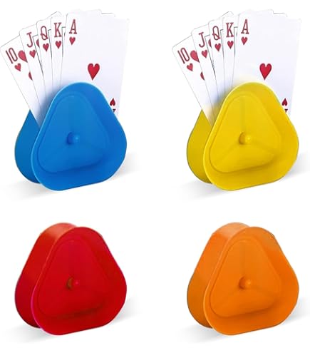 Supports Cartes à Jouer Acrylique - Lot De 100, Base Ronde Transparente, Pour Jeux, Menus, Cartes De Visite