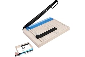 JENMAYT Coupe-papier,Massicot A4 compact,avec protection de sécurité,machine à découper pour Cardstock/Carton/vinyle/Photos(pour b5/a5/b6/b7,Coupe 12 Feuilles De Papier)