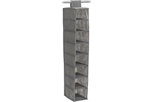 Zeller 14614 Rangement Suspendu Toison Gris 19,5 x 31 x 4 cm