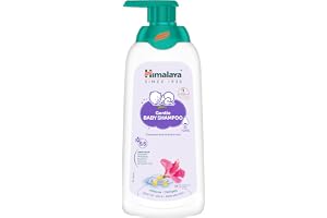 Himalaya Gentle Baby Shampoo 400ml with Hibiscus, Chickpea | No Tears | pH 5.5 | No.1 Doctor Recommended Brand | Cleanses, Softens & Nourishes hair | Safe for Newborns | Hypoallergenic
