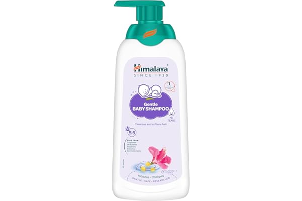 Himalaya Gentle Baby Shampoo with phyto-proteins|No Tears|pH 5.5|400ml | No.1 Doctor Recommended Brand|Safe for Newborns|For