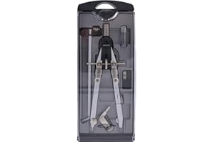 Graphoplex - Compasso di precisione professionale a balaustra grande ad apertura rapida - Metallo - Diametro massimo: 600 mm - Larghezza: 170 mm - Ideale per architetti e progettisti industriali