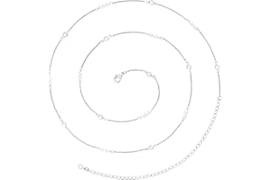 KissYan Bikini Body Chains for Women, 14K Gold Adjustable Sexy Waist Chain Summer Beach Colorful Cuban Link Pearl Evil Eyes Belly Chain Handmade Trendy Chic Jewelry Gift