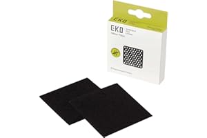 EKO Odor Filter Refills for Kitchen Bin and Compost Bin, Activated Charcoal Deodorizer, Strong Charcoal Odor Absorber, 2 Pieces