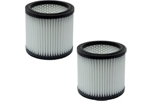 FIXEDBYU 2 filtros de pliegue con rejilla interior para aspiradora Parkside PAS 500 A1, B1, D2, D3, PASK 18/7C, 18/8C, 18/9 C, filtro de repuesto para filtro de láminas