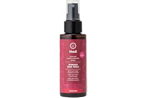 ‎KHADI khadi WONDER HAIR TONIC Ayurvedisches Haarwasser - Haartonikum zur Förderung von Haarwachstum & gesunder Kopfhaut - 100% pflanzlich & vegan - 100ml