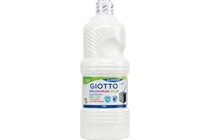 Giotto Decoupage Glue, Cola Vinílica, Botella de Bioplástico, 1 Kg