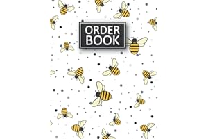Order Book: Order Log Book for Small Businesses, Purchase Order Journal, Customer Order Tracker for Online Businesses, Bee Design