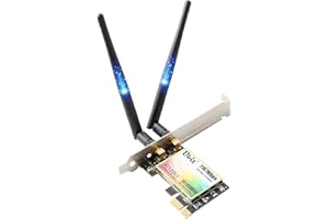 ‎UBIT Ubit 11AC1200A PCIe-Wireless-Karte, bis zu 1200 Mbit/s, Wireless Dual-Band Gigabit WLAN WiFi-Adapter-Karte, PCIe WiFi-Karte für Desktop/PC-Gaming