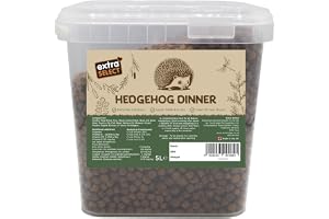 Extra Select Premium Hedgehog Dinner: Nutrient-Rich Dry Hedgehog Food for Year-Round Feeding - 5L Tub