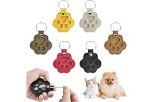 6 PCS Scatola ricordo per peli di animali domestici, Portachiavi commemorativo per Animali Domestici, Portachiavi in Pelle a Forma di Zampa di Cane e Gatto, borsa compatta e accessorio per chiavi