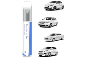 PARTS4EV KWE Blanc Nacre/Pearl White Peinture de retouche pour Peugeot Correspondance exacte - Réparation des rayures et des écaillages