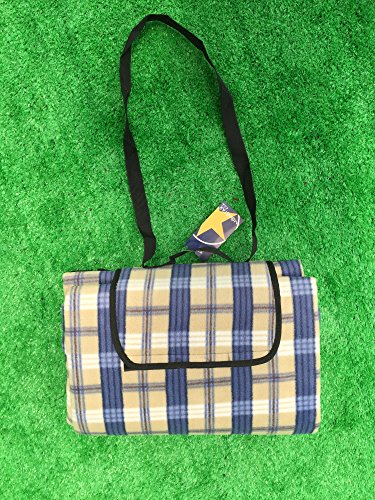 ALLWA XXX-Groß 175x200cm Outdoor-Decke – wasserdichte Unterseite Picknick-Decke – leicht zu faltende und tragbare Strandmatte – Perfekt für Strand, Reisen, Picknick und Camping - 2
