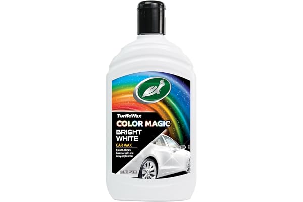 Turtle Wax 52712 Color Magic Car Poleringsfärg, Ny Formel, Vit, 500mL