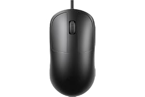Ant Globe 18 Wired Optical Mouse, USB Type C Computer Mouse with Adjustable 1600 DPI Sensor, Ergonomic Lightweight Corded Office Mouse with 1.2m Cable for Laptop, PC, Desktop,Windows,Mac &Linux, Black