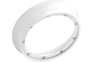 Normcore 58mm Espresso Dosing Funnel V2 - Magnetic Dosing Ring - 18mm Anodized Aluminum with 8 Neodymium Compatible with 58mm Bottomless Portafilter - Non-stick coating White (58mm V2)