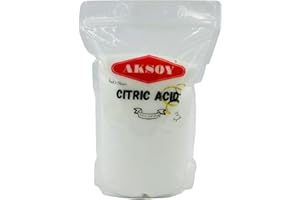 Aksoy Citric Acid Food Grade 2300gr || Non-GMO, Anhydrous, Make Your Own BathBomb, No Additives, Sour Drinks, Household Cleaning with Citric Acid Powder (Packaging may vary)