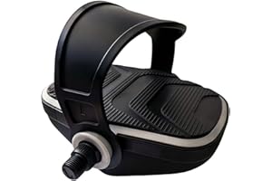 YBEKI 1 paire de pédales de vélo d'appartement de qualité supérieure avec sangles, broche 9/16",14,3 mm