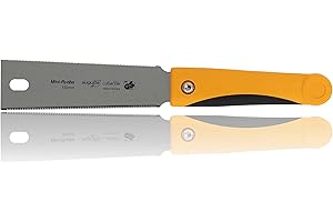 AUGUSTA HECKENROSE Augusta-Heckenrose Sierra japonesa Mini-Ryoba - sierra tradicional con mango ergonómico de plástico de 2 componentes - corte de diamante por tres lados - dentado especial para cortes finos en madera