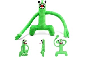 WAIMXDAO Juguete de Peluche Rainbow Friends Wiki Horror,Muñeco de Peluche Rainbow Friends Plush Dolls,Roblox Rainbow Friends Plush Toy,Rainbow Friends Wiki Plush Regalos para Niño y Aficionados (Verde)