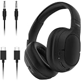 Belkin SoundForm Isolate Noise Canceling Wireless Headphones (Black) &ndash; With Microphone, 60 Hours Battery, Deep Bass, Comfortable CloudCushi