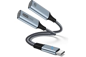 NCGGY USB C Splitter,Dual USB C Headphone and Charger Adapter, with PD 60W Fast Charging Support Call Music for Pixel 2XL/3XL/4XL/5,Galaxy S20/S20/S21,Note10/Note20,i-phone15/15 plus/15 Pro/15ProMax.