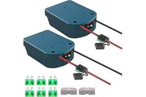 URUN 2 Pack für Makita 18V Akku Power Wheel Adapter, Power Wheels Akku Converter Kit mit Sicherungen & Drahtklemmen, 14AWG Draht, Power Connector für DIY Rc Auto Spielzeug, Robotik, Rc Truck