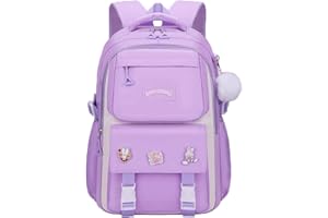 LANSHIYA School Bag for Girls Cute Kids Backpack for Elementary,Travel Rucksack for School
