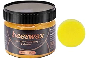 LEETA Ephemeralitys Wood Seasoning Beewax, Beeswax Furniture Polish, Natural Beewax Traditional Wood Wax, Waterproof & Repair Wood Wax for Floor,Tables,Chairs,Cabinets -1Set