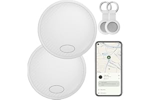 AICPAN Android Tag GPS Tracker 2-Pack - Schlüsselfinder KeyFinder kompatibel mit Google Mein Gerät Finden APP (Android NUR),Bluetooth Smart Tag für Geldbörse,Gepäck,Brieftasche,Austauschbare Batterie