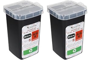 Beaupretty 2st Blades Recycling Container Bärbar Rakhyvel Förvaring Slitstark Och Praktisk Återvinna Rakhyvlar i Salonger Och Hemmet