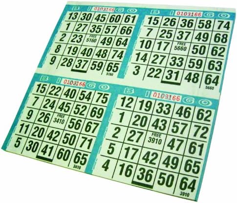 Crafty Dab Primo Bingo Sheets x 8-inch 12-500 Games