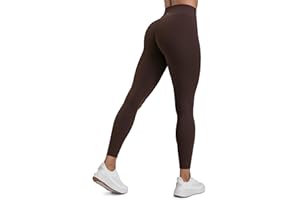 CRZ YOGA Femmes Butterlift Leggings 64 cm - Pas de Couture Avant Taille Haute Pantalon Yoga Lifting Fesses