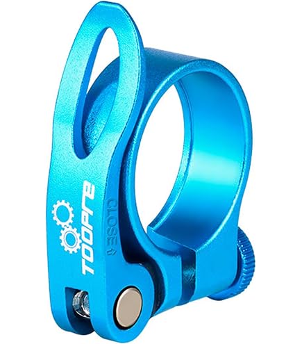 Collier De Selle LACHT 34,9 Mm – Pince Pour Tige De Selle VTT/route, Aluminium, Antivol, Noir, Compatible Tiges 30,4–31,8 Mm
