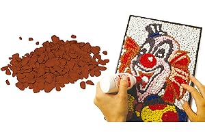 GHISI WALTER Sabbie e sassi naturali 1kg Sabbia Granulare Colorata (Marrone), Unica