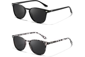 LVIOE 2P Polarisierte Sonnenbrille für Damen - Modischer und Leichter UV400-Schutz