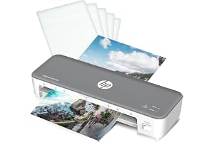 OneLam 270 lamineringsmaskin grå – Märke: HP - EAN: 4030152953226 | Lamineringsmaskin för varmvalsning upp till DIN A4 för hemmakontor och hobby, inklusive 5 lamineringsark