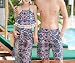 Produktbild homee Badeanzugbadeanzugklagenmänner der Paare Badebekleidungsdamen blühen die Strandhosen der Männer Badesätze Vier Sätze,Blau,XL