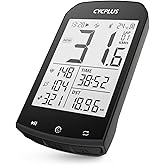 CYCPLUS Ant GPS Bicycle Computer Speedometer and Odometer + Wireless Bluetooth Cycling Computer with App 2.9 Inch LCD Display