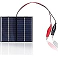 SALALIS 1.5W 12V Mini Small Solar Panel Module DIY Polysilicon Solar Cell Charger High Efficiency Output Power for Home DIY Projects, Toys and Chargers（115x90mm）