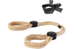 Hamprep Bondage Yoga Strap & Blindfold Set Interaktiv hampa-silke hudvänlig blackout-kombination