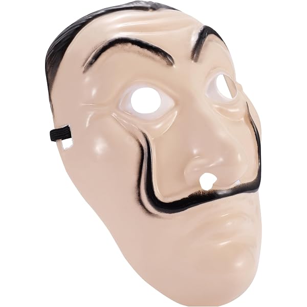 Masque Salvador Dali La Casa De Papel - Déguisement Braqueur Taille Unique