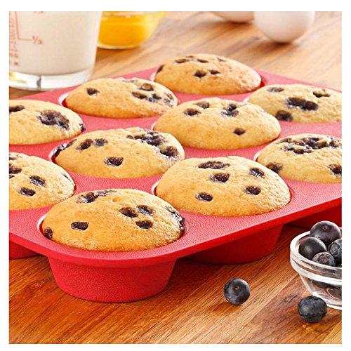 Muffinform 24er Silikon Muffin Backform Antihaftbeschichtet muffinförmchen für 24 Mini Muffins , Cupcakes ,Brownies , Kuchen , Pudding – 24 Mini MUFFIN FORM macht das Backen von Muffins nun einfacher und angenehmer! genießen Sie die Muffins mit Ihrer Familie! aus unsere Muffin Foermschen - 6