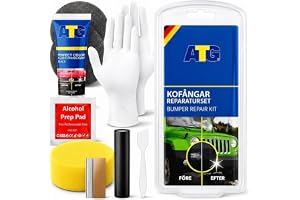 ATG Stötfångarreparationskit – Plastreparationskit för bilstötfångare och plastdelar – Lagar sprickor, repor och hål – Med sv