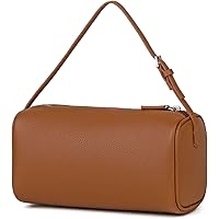DONNAIN Premium suède lederen crossbody portemonnees voor vrouwen, kleine schoudertas met verstelbare riem en crossbody hobo tas, Donkere koffie in reliëf, Small
