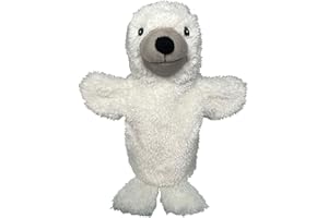 EcoBuddiez Hand Puppet - Harfenrobbe von Deluxebase. Robbe Plüsch Handpuppen für Kinder. Eco-Friendly Tier Spielzeug Puppe für Pretend Play und Kinder Geschenke.