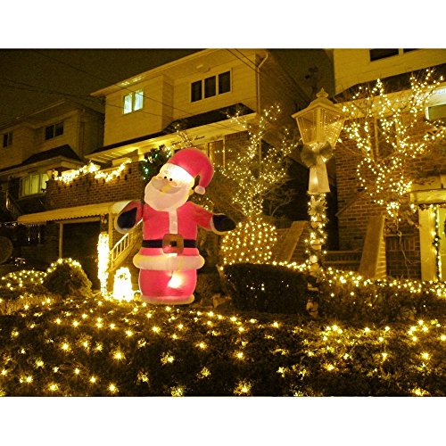 LE 20M Solar Lichterkette 200 LEDs IP44 Wasserfest 8Modi Batteriebetrieb Garten Terrasse Weihnachten Aussenbereich deko (Warmweiß) - 2