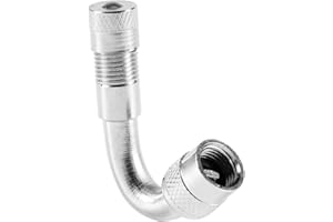 Keenso Adaptateur d'Extension de Valve de Pneu, Extension de Tige de Pneu de Valve Universelle Adaptateur Valve 45 Degrés 90 Degré 135 Degrés Tire Stem Extender pour Voiture Moto Vélo Camion